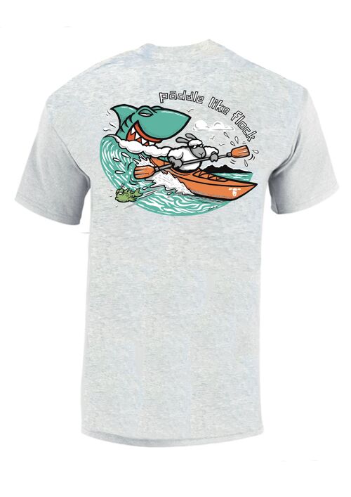 Men's T-Shirt | Paddle Like Flock - Canoe | Flockers
