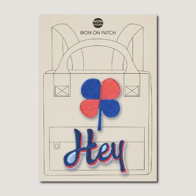 PARCHE PARA HIERRO - Hey, buena suerte, trébol