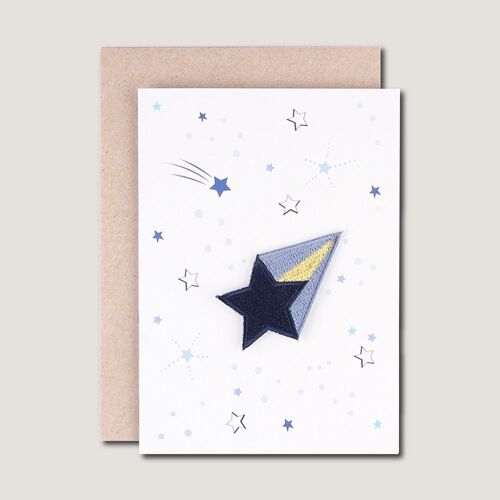 GREETING CARD - with iron on patch Star