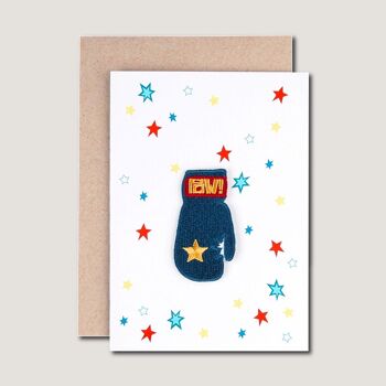 GREETING CARD - with iron on patch Star 2