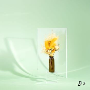 Mini bouquet de fleurs avec vase et coffret cadeau - cadeau pour anniversaires, baptêmes et comme petit remerciement 6