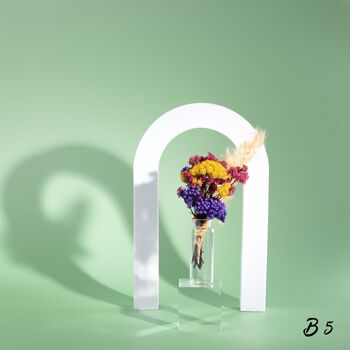 Mini bouquet de fleurs avec vase et coffret cadeau - cadeau pour anniversaires, baptêmes et comme petit remerciement 14