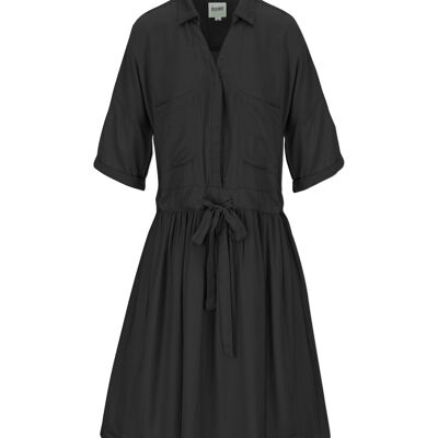 Robe oversize Noir 100% Fibre de Soja