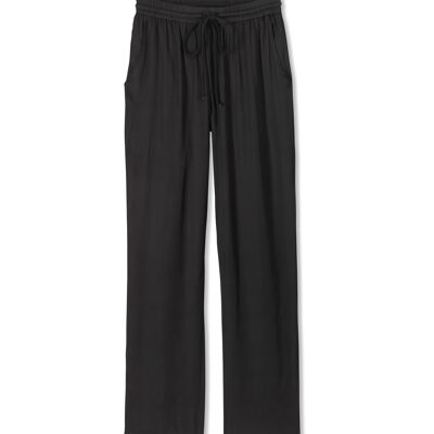 Pantalon Lacet Noir 100% Fibre de Rose
