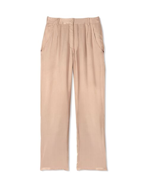 Pantalon Pinces Beige 100% Fibre d’Orange