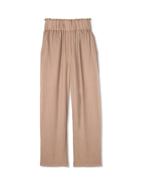 Pantalon Ample Beige 100% Fibre de Soja