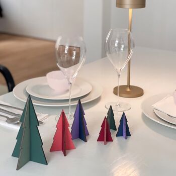 Petits sapins de Noël en lot de 3 - taille. S 6