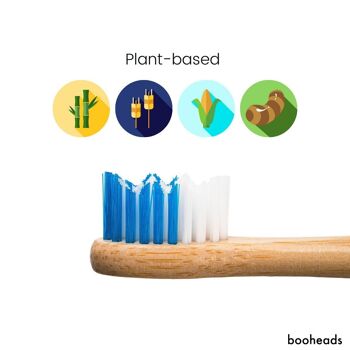 Soniboo - Têtes de brosse à dents électrique en bambou compatibles avec Sonicare* | Nettoyage en profondeur 4PK Multi 5