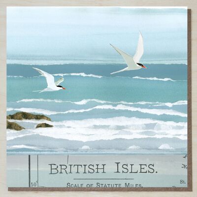 Islas Británicas (tarjeta costera/playa)