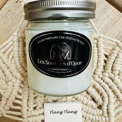 YLANG-YLANG scented candle 100% vegetable soy wax, 150gr