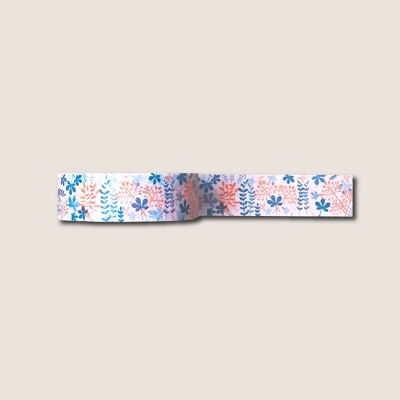 WASHI TAPE - Blühender Garten blau