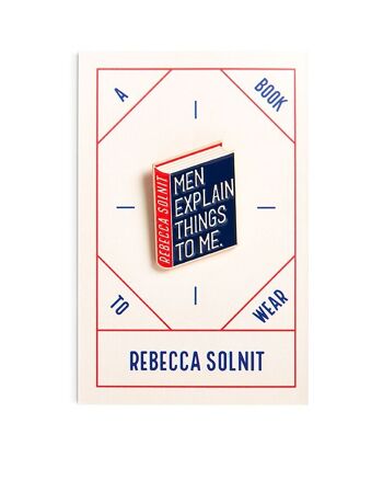 Broche en émail Rebecca Solnit 3