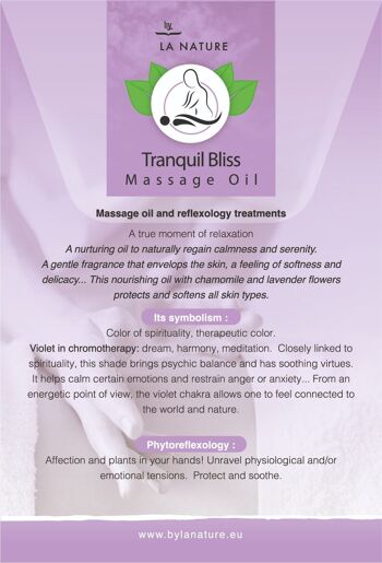Huile de massage Tranquil Bliss 200ml 4