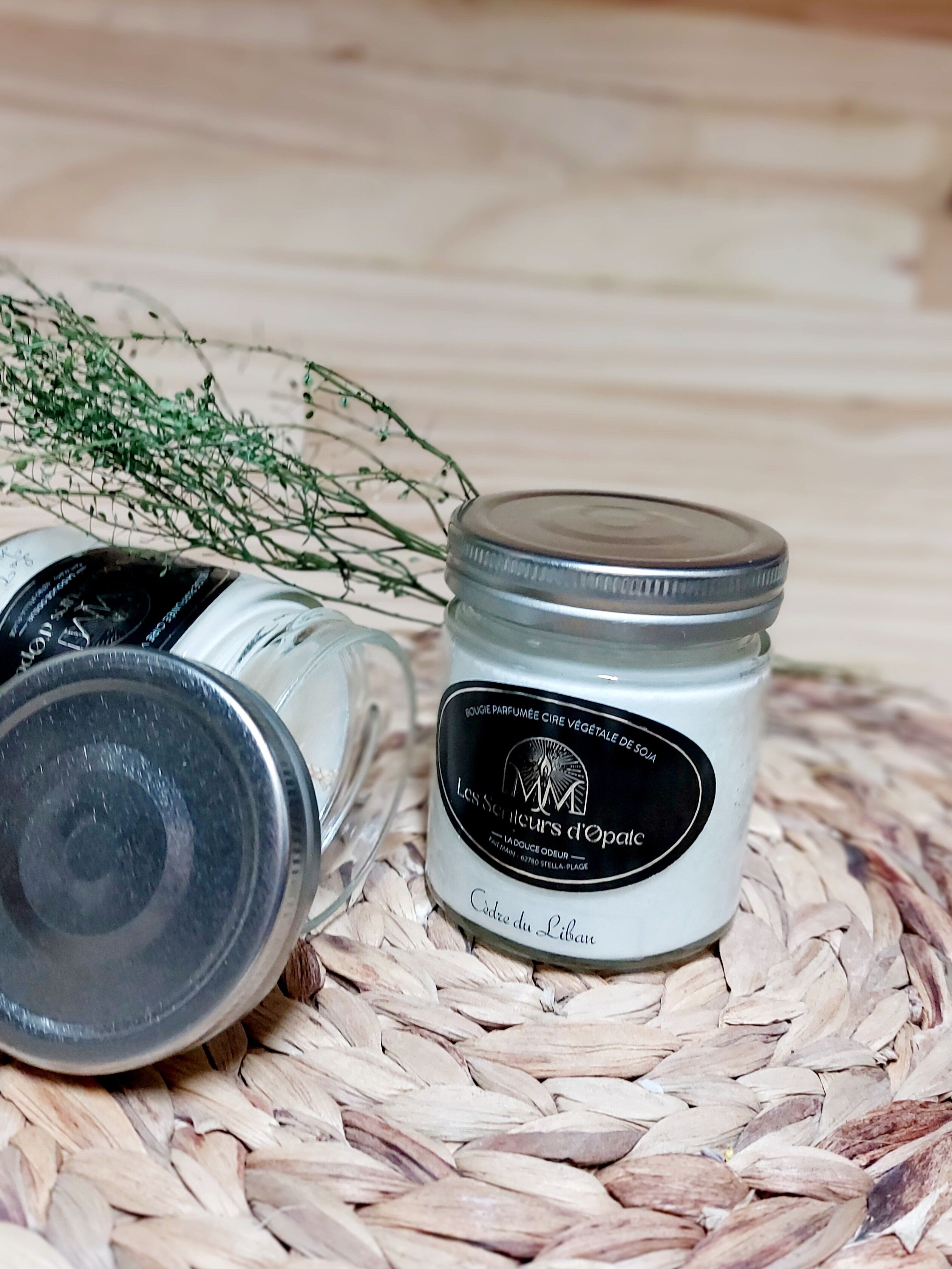 Scented candle made from vegetable wax, soy - CEDAR (150gr)