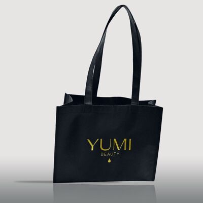 YUMI schwarze Vliestasche – 50