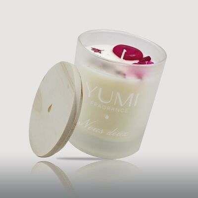 “Us deux” candle - Peach & Oolong tea scent - 200 g