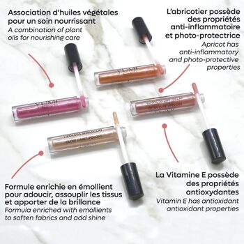 Lipgloss soin éclat - Rosewood 3