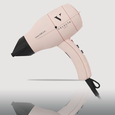 Iconic powder pink hair dryer