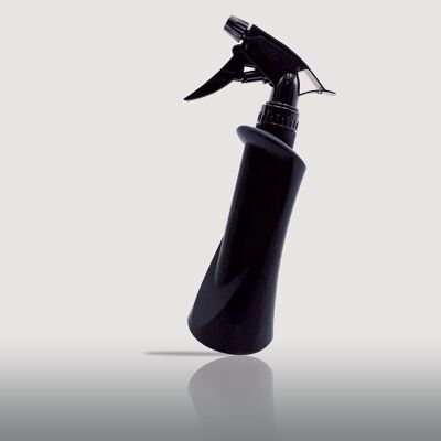 Botella pulverizadora de plástico negra - 200 ML