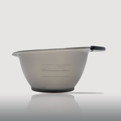 Black non-slip silicone bowl