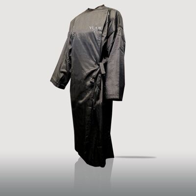 Kimono nero a maniche lunghe