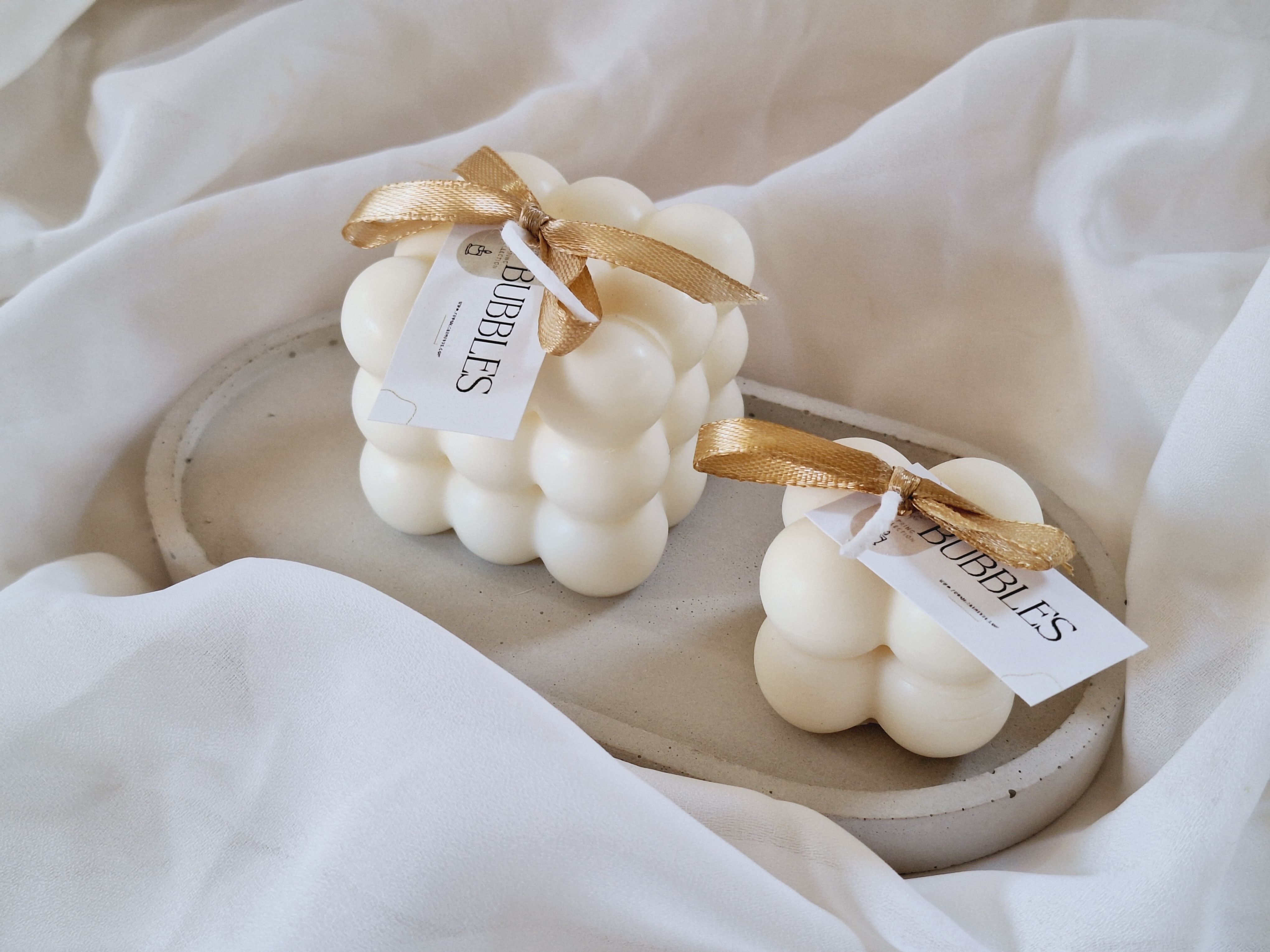 Vela de cera de soja burbujas de ylang-ylang y jazmín