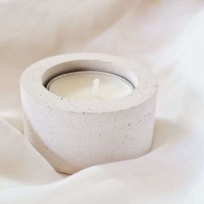 Candlestick - cement candle holder for tea lights