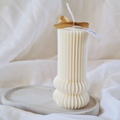 Ylang-ylang and Jasmine Column Soy Wax Candle