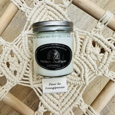 FRANGIPANIER FLOWER scented candle, Soy vegetable wax, 150gr
