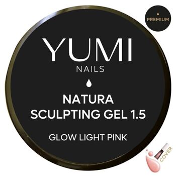 Natura sculpting gel 1.5 glow light pink - 50g 2