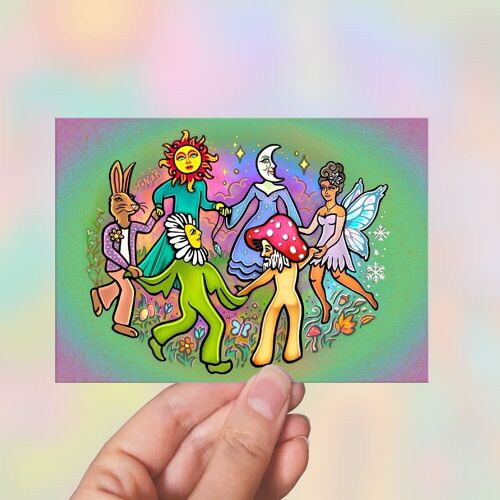 Circle Dance - Greeting Cards, Post Cards, Valentines Cards