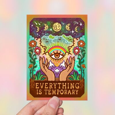 Everything is Temporary - Greeting Cards, Post Cards, Valentines Cards