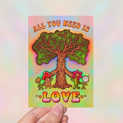 Todo lo que necesitas es amor: tarjetas de felicitación, postales, tarjetas de San Valentín