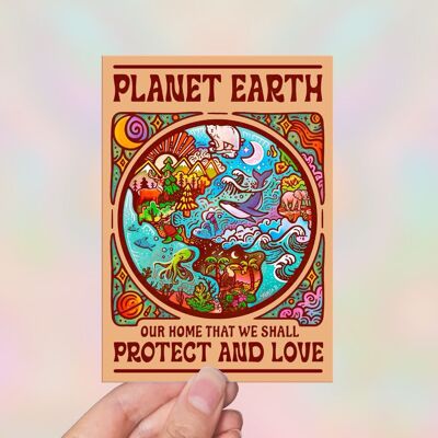 Proteger el planeta: tarjetas de felicitación, postales, tarjetas de San Valentín