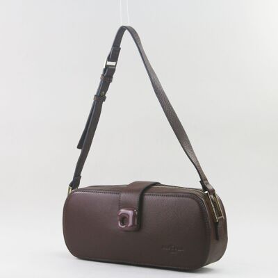 583023 Chocolate - Bolso de piel