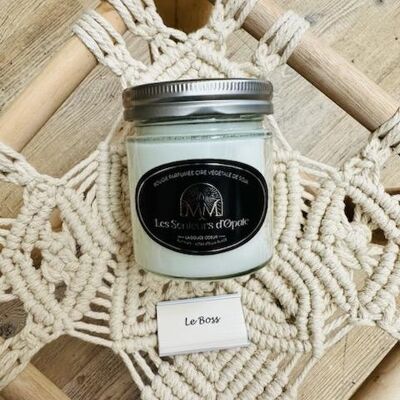 LE BOSS Scented Candle, vegetable Soy wax 150gr