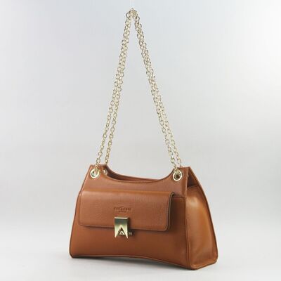 583015 Camel - Leather bag