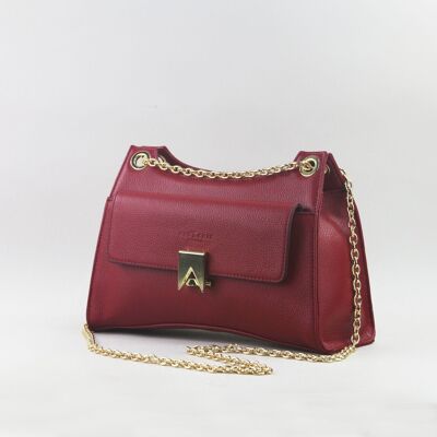 583015 Ruby red - Leather bag