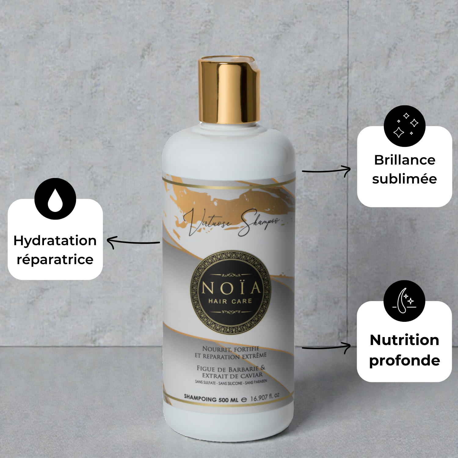 Coffret Virtuose NOÏA Hair – Routine Nutrition Intense & Réparation – Shampoing, Masque & Sérum