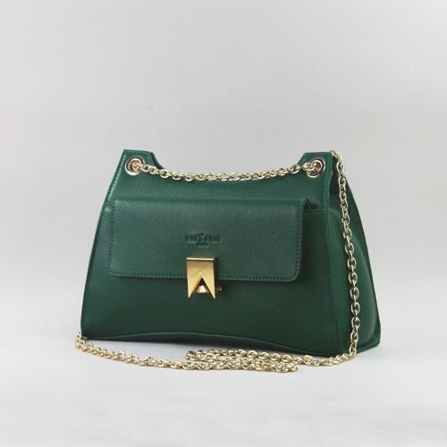 583015 Vert Foncé - Sac cuir