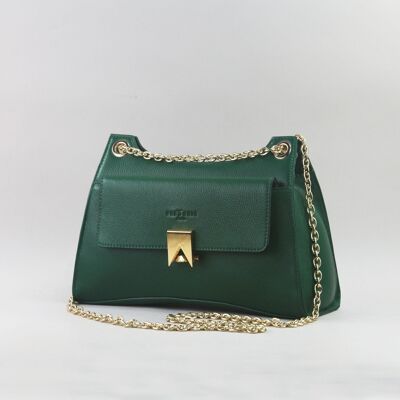 583015 Verde Scuro - Borsa in pelle