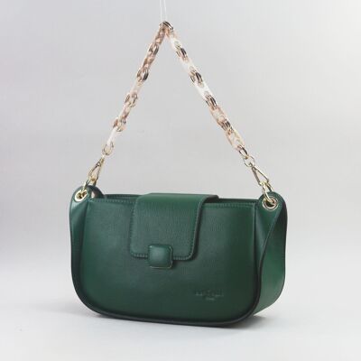 583019C Dark Green - Leather bag