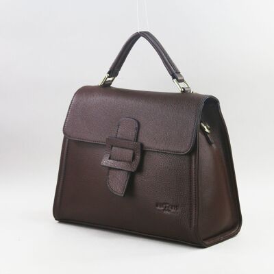 583022 Chocolate - Leather bag