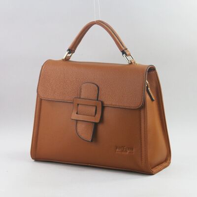583022 Camel - Leather bag