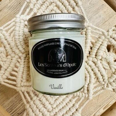 VANILLA scented candle Vegetable soy wax, 150gr