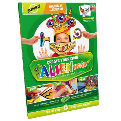 JUNKO Create Your Own Action Helmet - Ecofriendly Craft Kit & Make-Believe Play