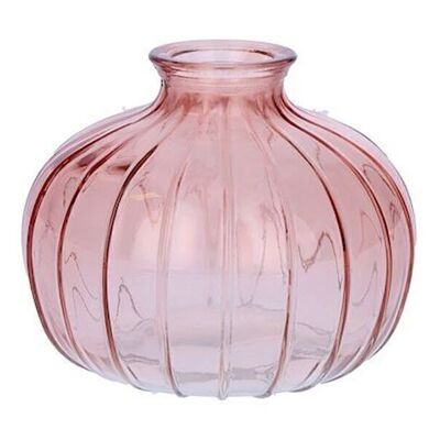 Vaso Carmen in vetro rosa h. 8,5 cm