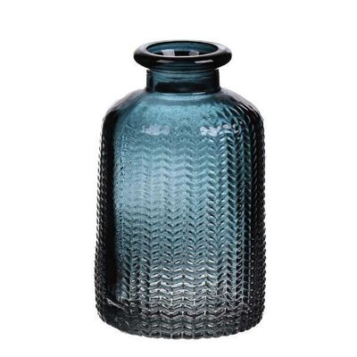 Caro blue glass vase