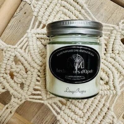 CLEAN LINEN scented candle Vegetable soy wax 150gr