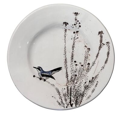 Fynbos & Bird ceramic plate